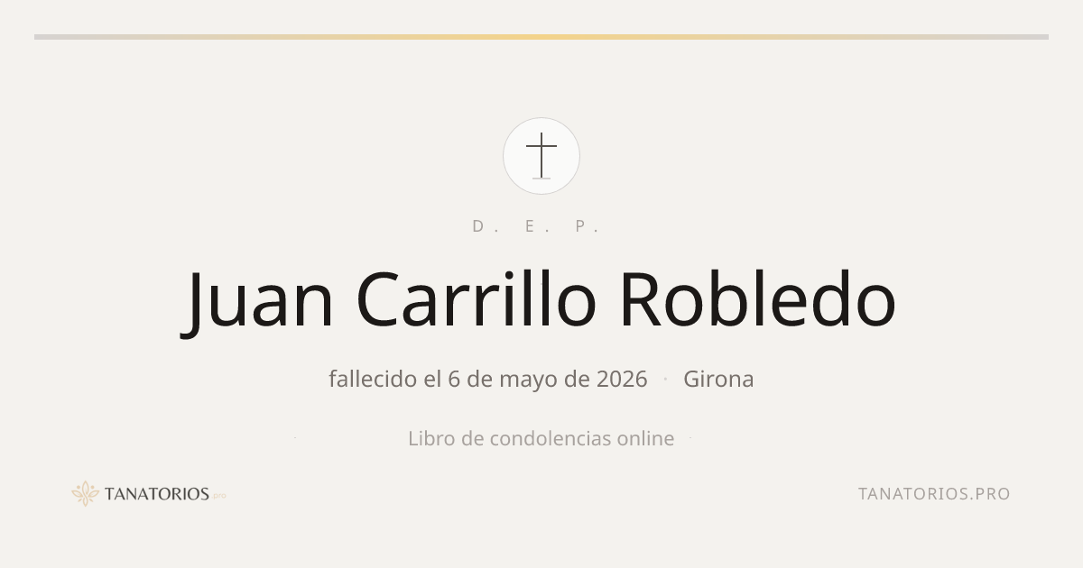 Memorial de Juan Carrillo Robledo