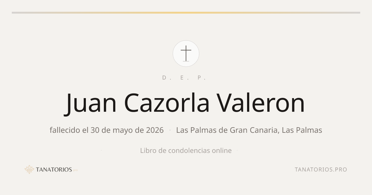 Memorial de Juan Cazorla Valeron