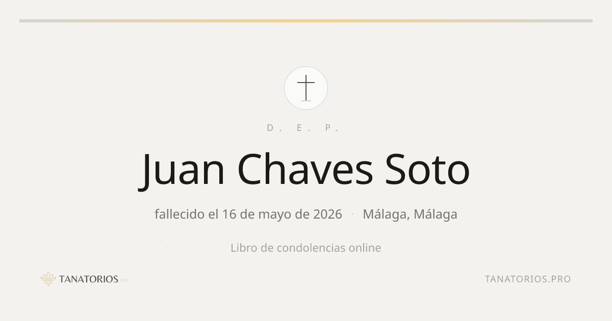 Memorial de Juan Chaves Soto