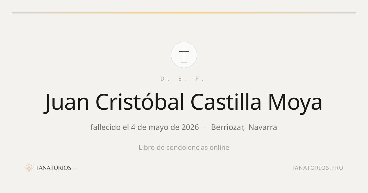 Memorial de Juan Cristóbal Castilla Moya