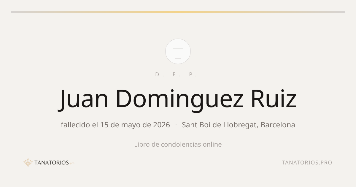 Memorial de Juan Dominguez Ruiz