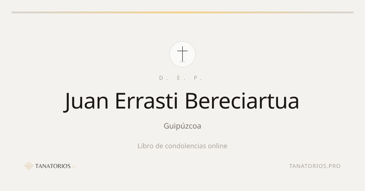 Memorial de Juan Errasti Bereciartua