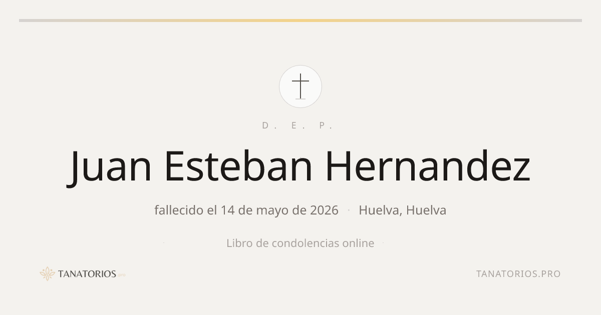 Memorial de Juan Esteban Hernandez