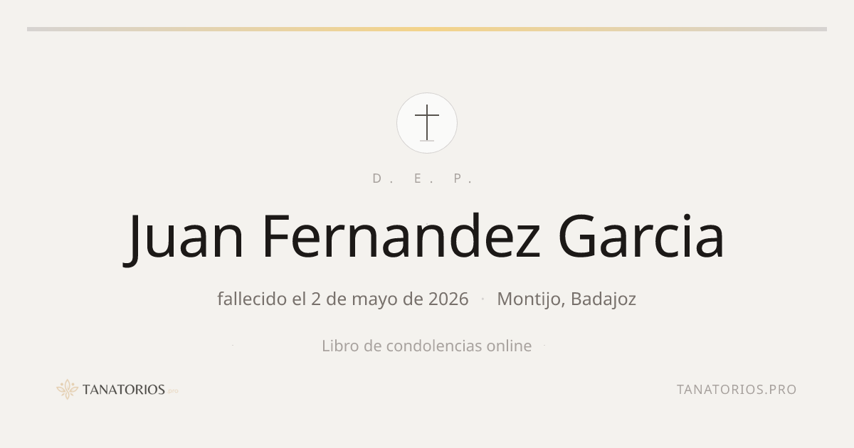 Memorial de Juan Fernandez Garcia