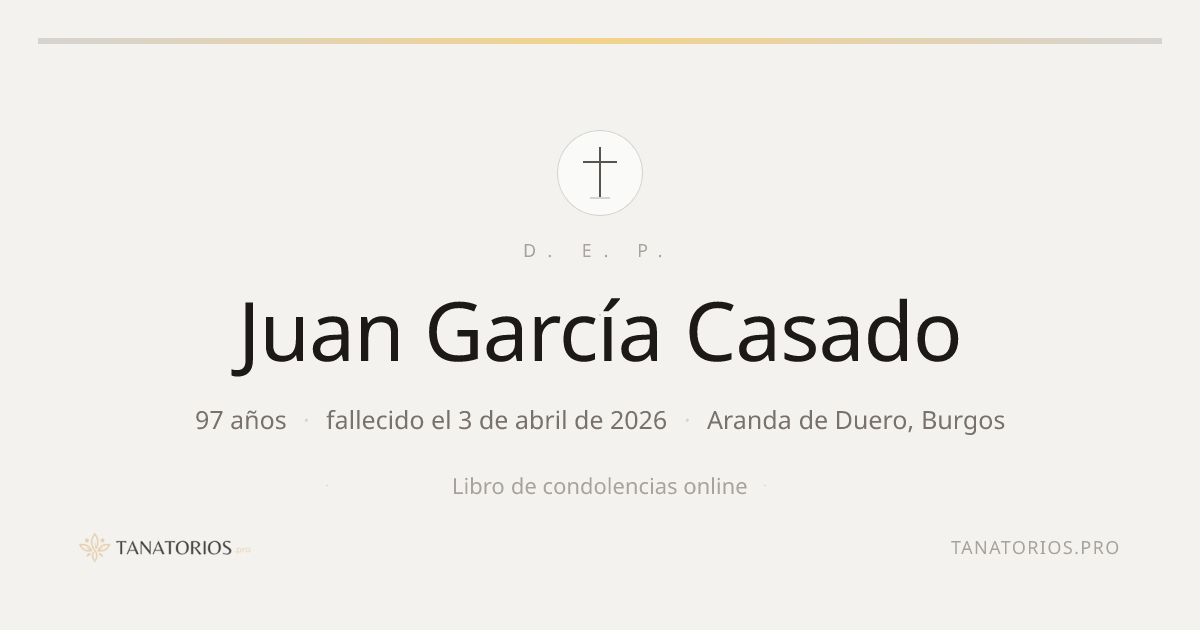 Memorial de Juan García Casado