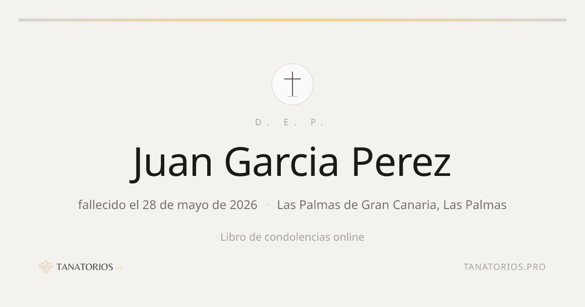 Memorial de Juan Garcia Perez