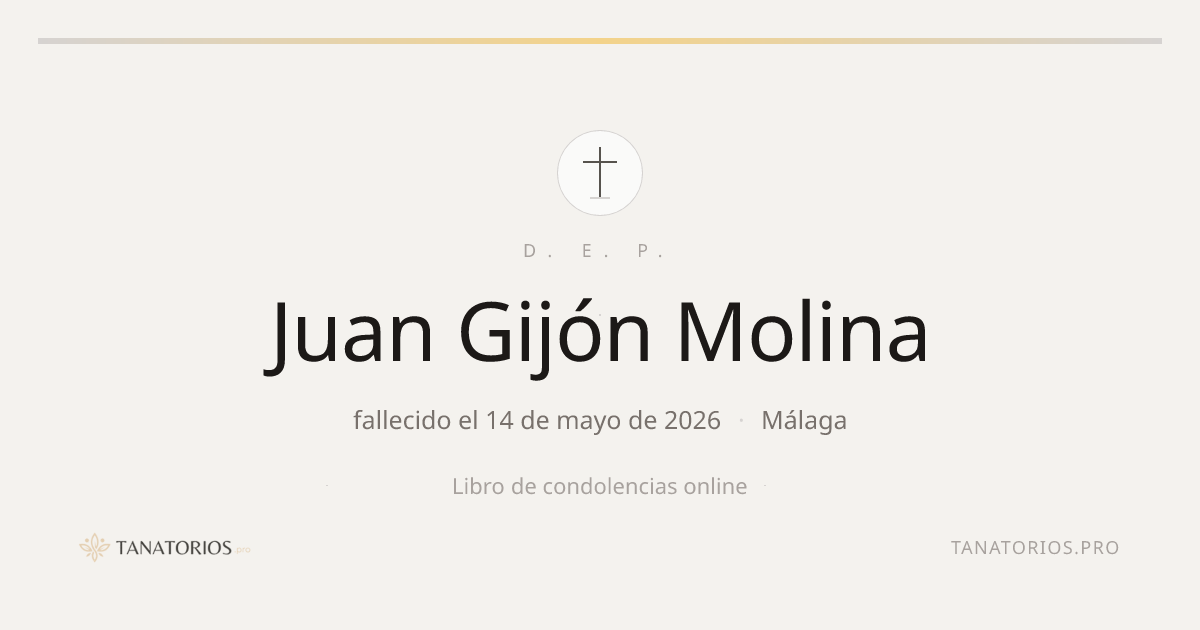 Memorial de Juan Gijón Molina