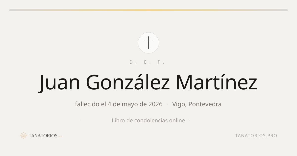 Memorial de Juan González Martínez