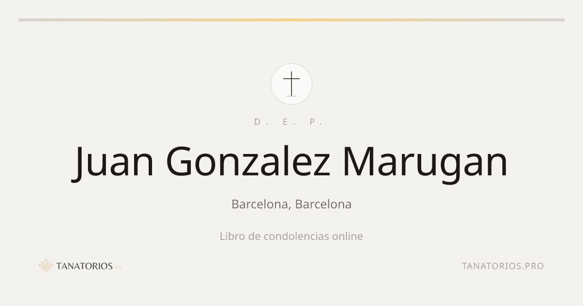 Memorial de Juan Gonzalez Marugan