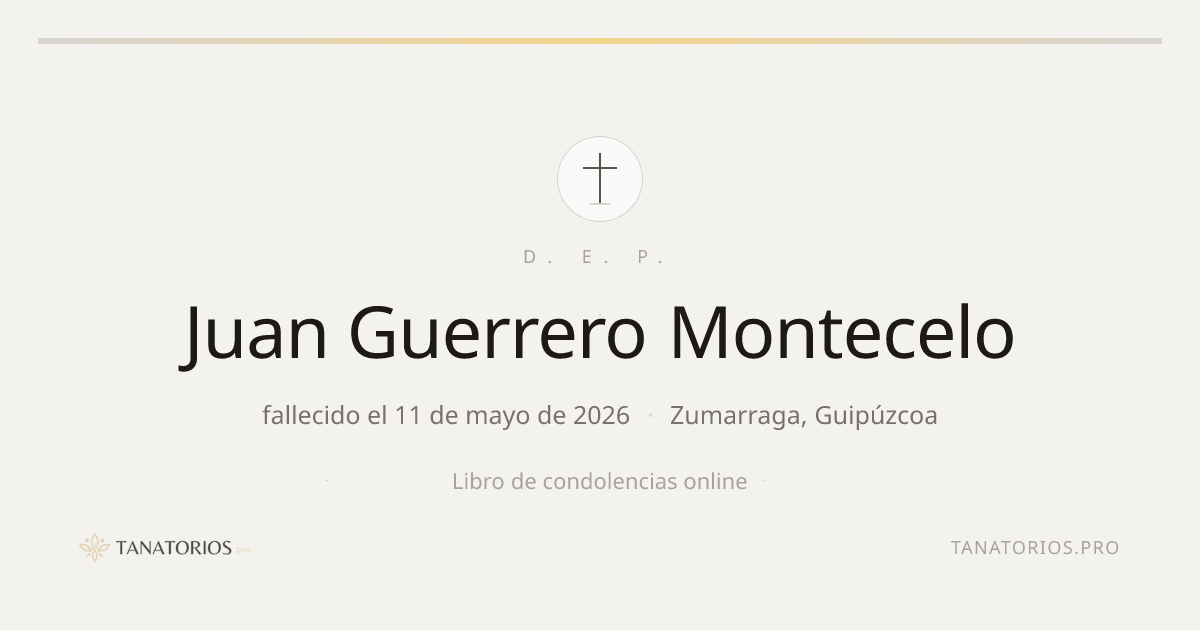 Memorial de Juan Guerrero Montecelo