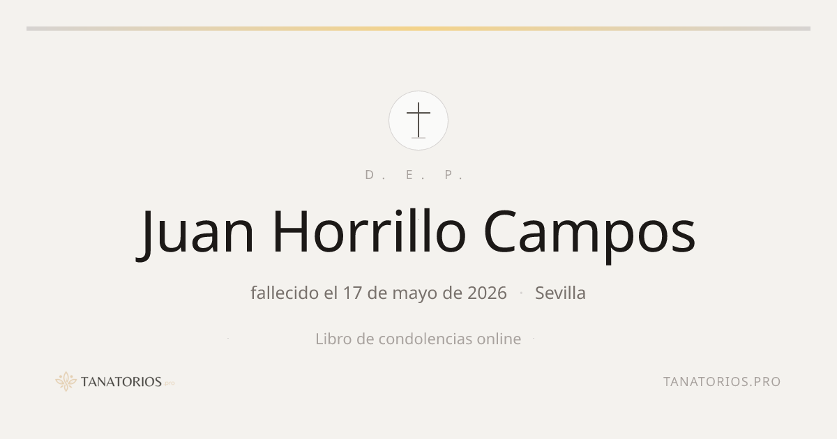 Memorial de Juan Horrillo Campos