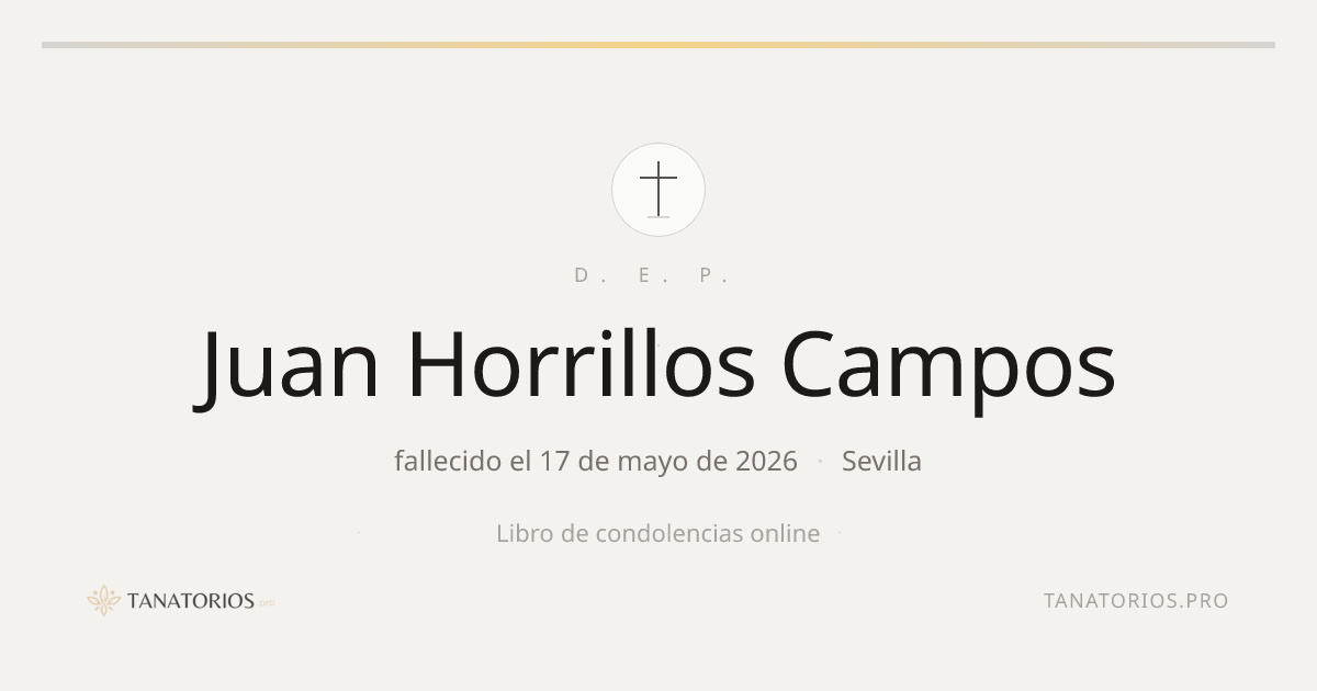 Memorial de Juan Horrillos Campos