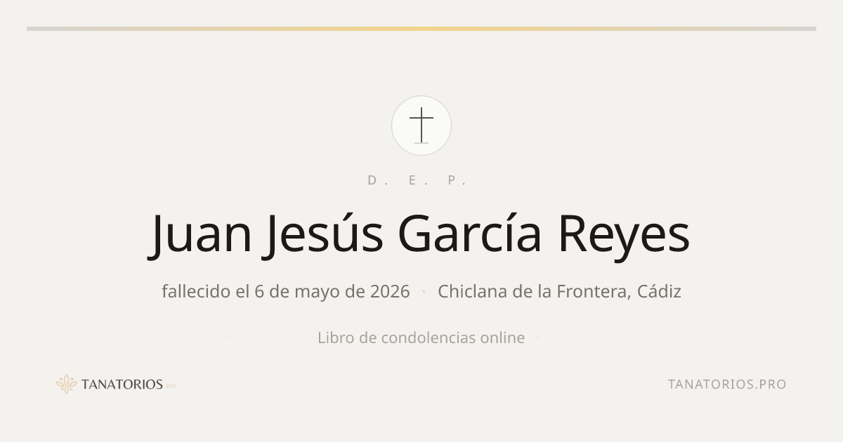 Memorial de Juan Jesús García Reyes