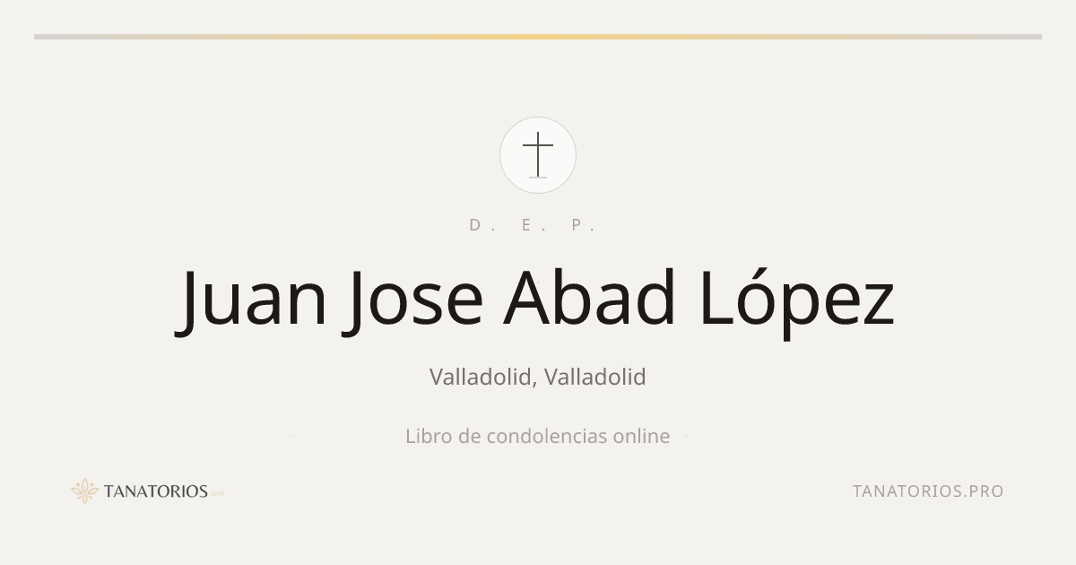 Memorial de Juan Jose Abad López