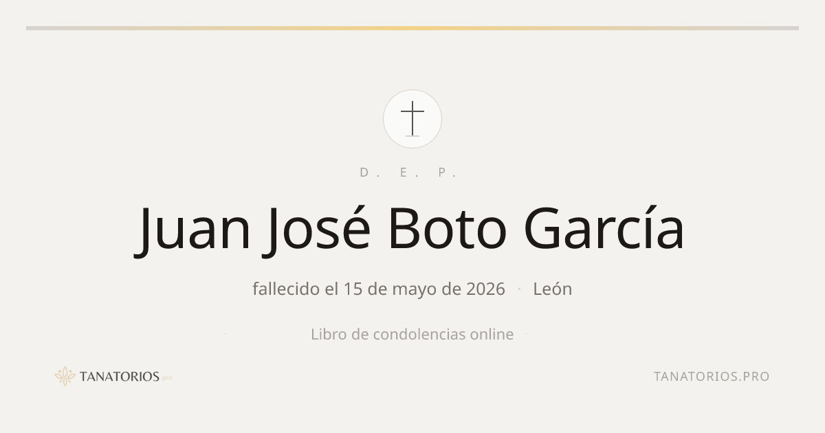 Memorial de Juan José Boto García