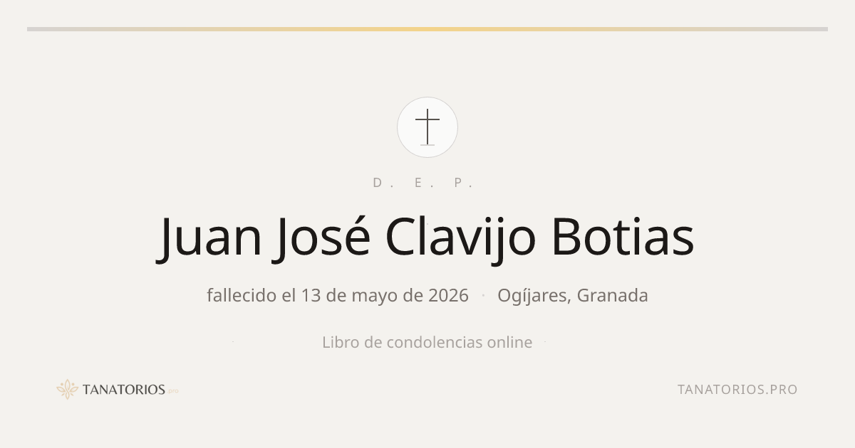 Memorial de Juan José Clavijo Botias