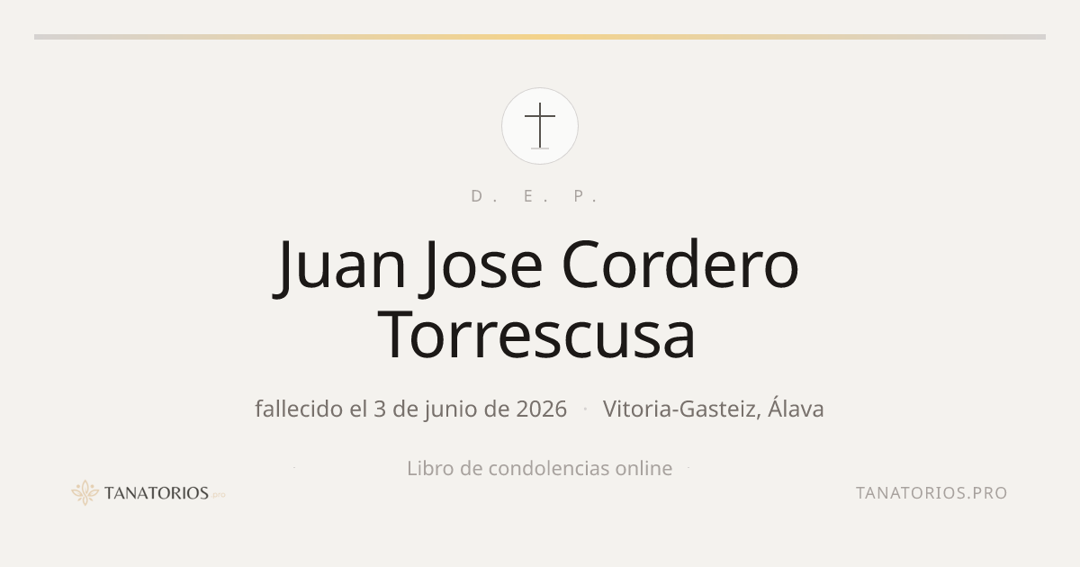 Memorial de Juan Jose Cordero Torrescusa
