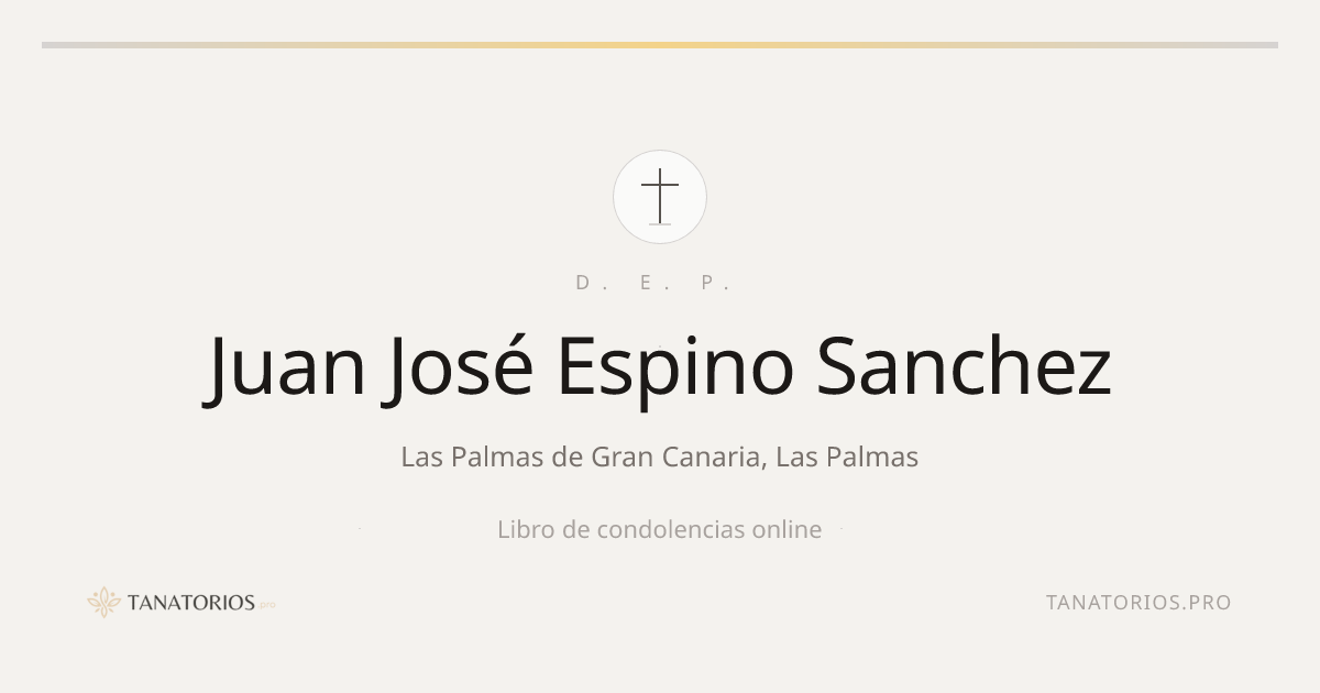 Memorial de Juan José Espino Sanchez
