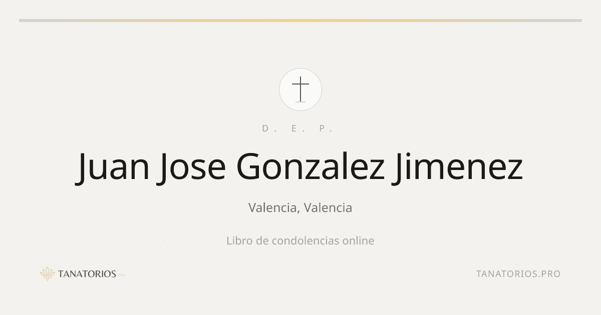 Memorial de Juan Jose Gonzalez Jimenez
