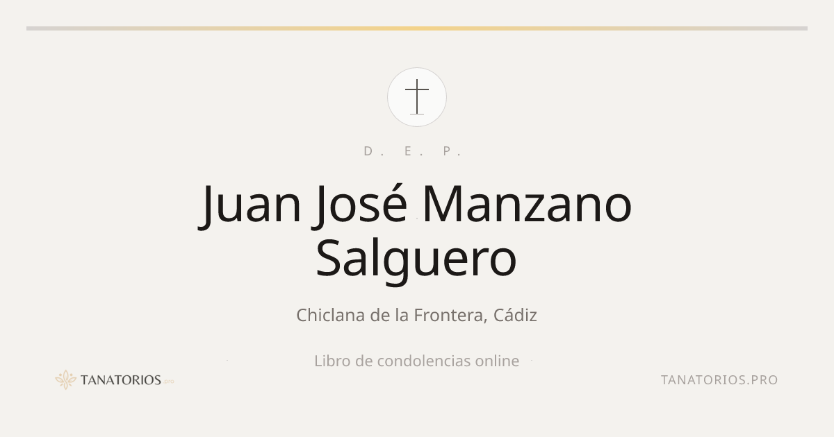 Memorial de Juan José Manzano Salguero