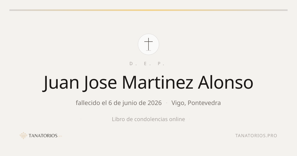 Memorial de Juan Jose Martinez Alonso