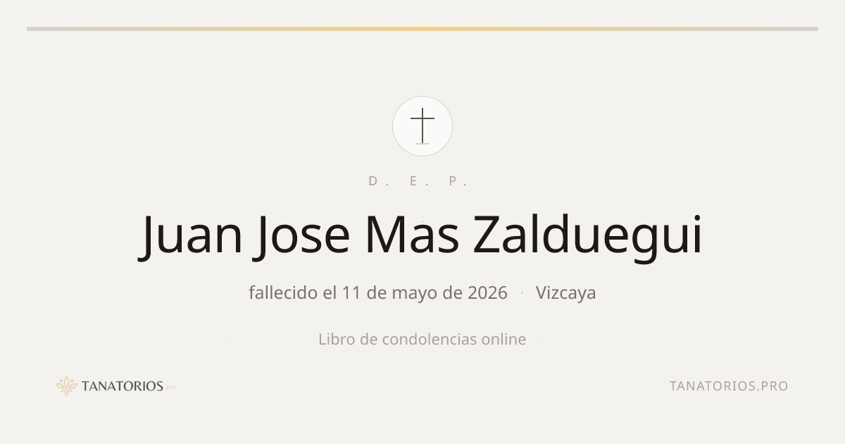 Memorial de Juan Jose Mas Zalduegui