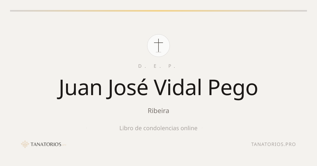 Memorial de Juan José Vidal Pego