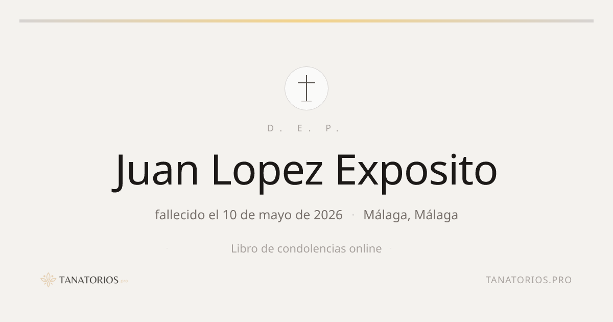 Memorial de Juan Lopez Exposito