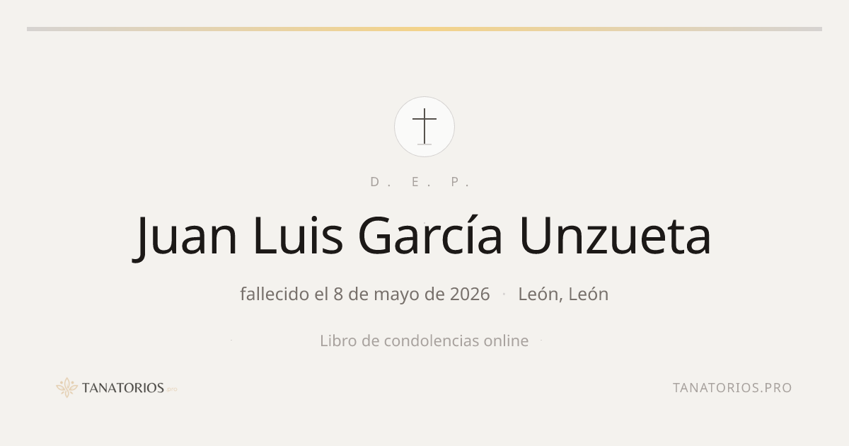 Memorial de Juan Luis García Unzueta