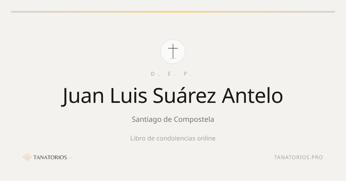 Memorial de Juan Luis Suárez Antelo