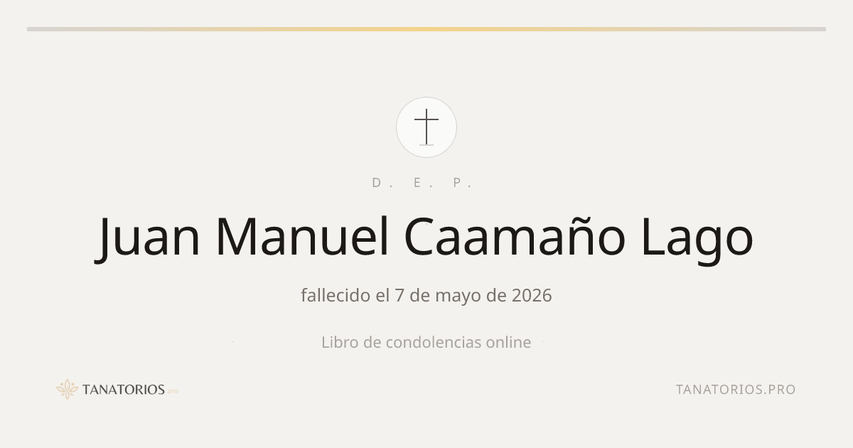 Memorial de Juan Manuel Caamaño Lago