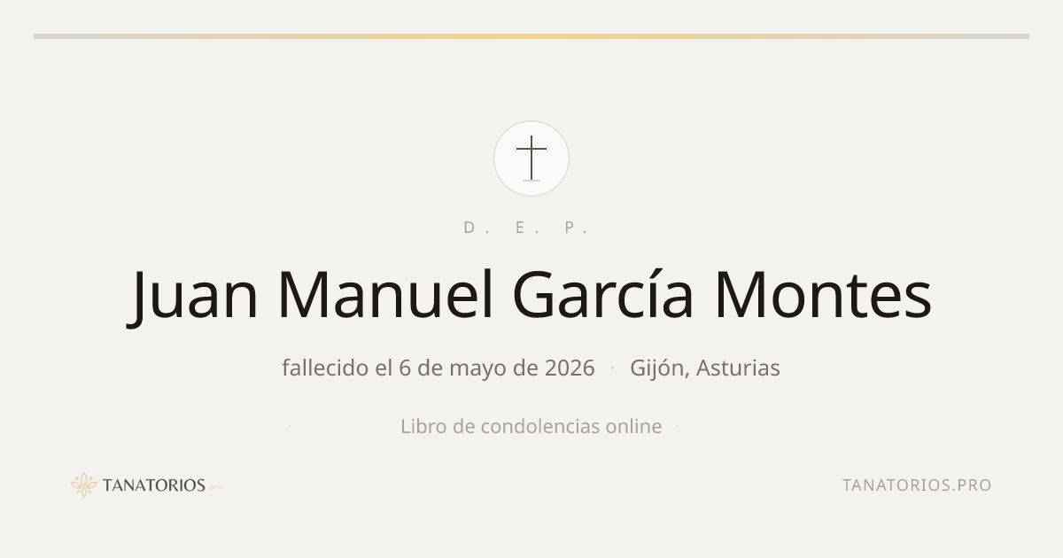 Memorial de Juan Manuel García Montes