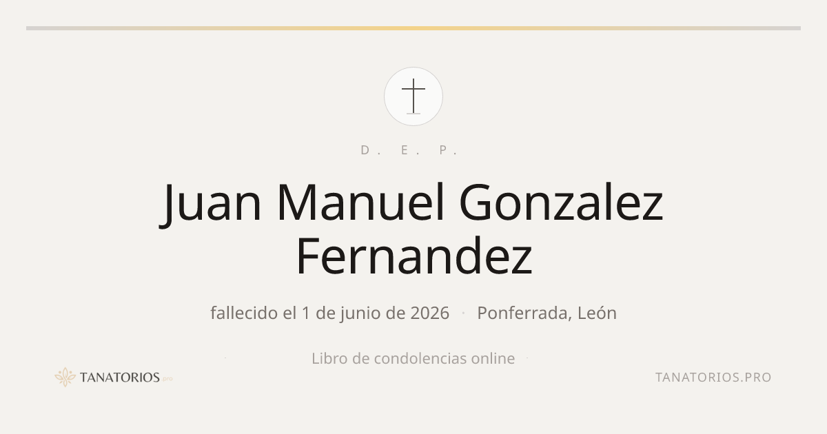 Memorial de Juan Manuel Gonzalez Fernandez