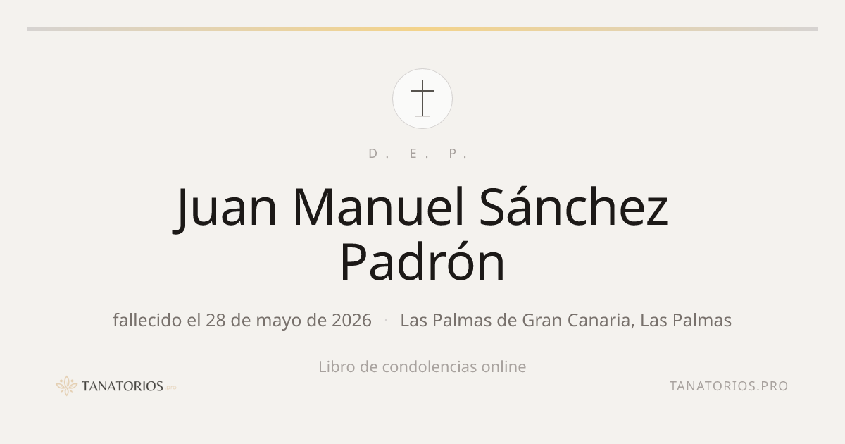 Memorial de Juan Manuel Sánchez Padrón