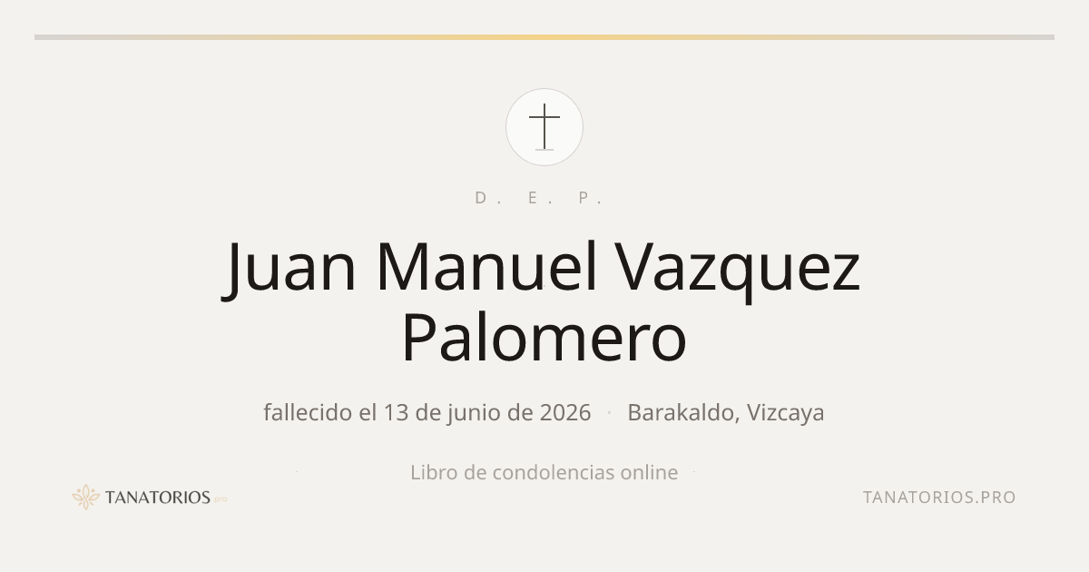 Memorial de Juan Manuel Vazquez Palomero