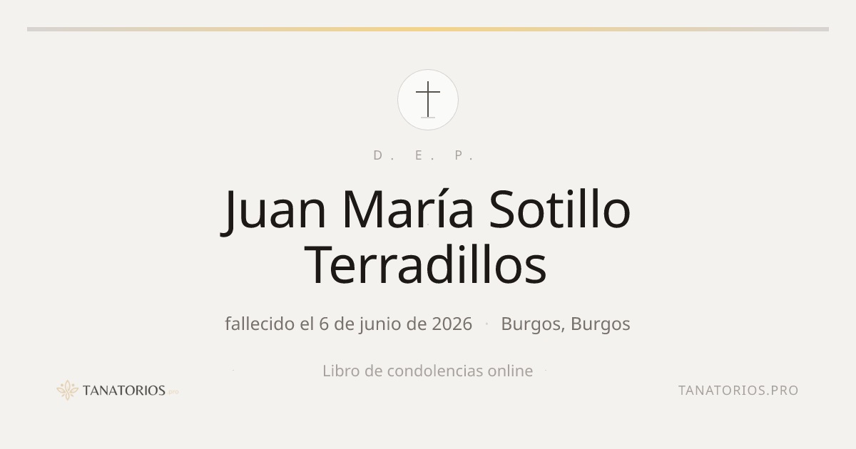 Memorial de Juan María Sotillo Terradillos