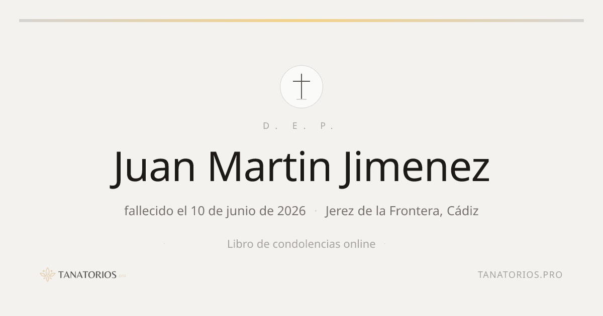 Memorial de Juan Martin Jimenez