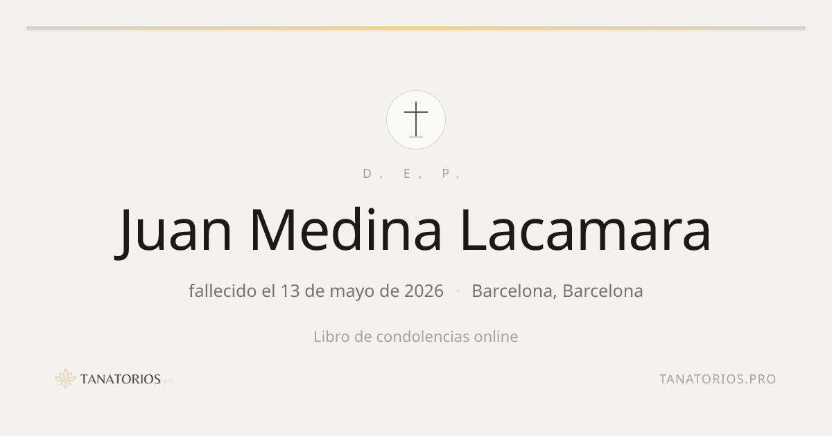 Memorial de Juan Medina Lacamara