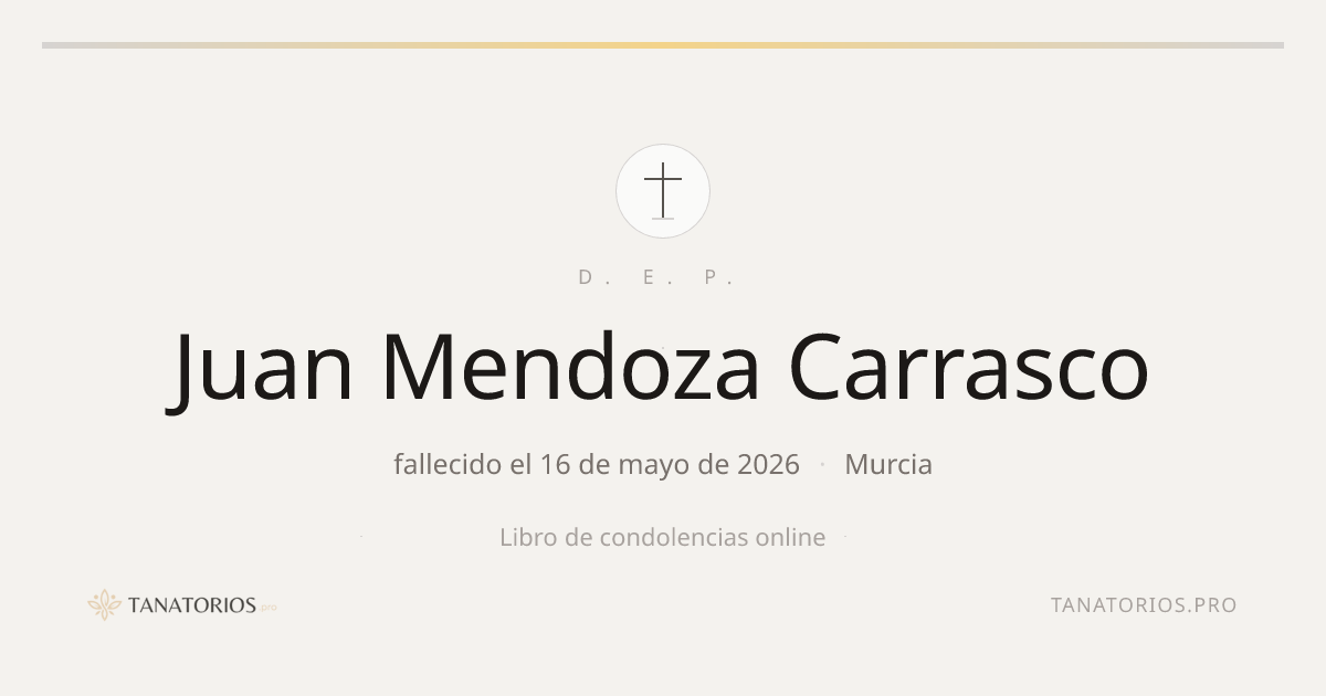 Memorial de Juan Mendoza Carrasco