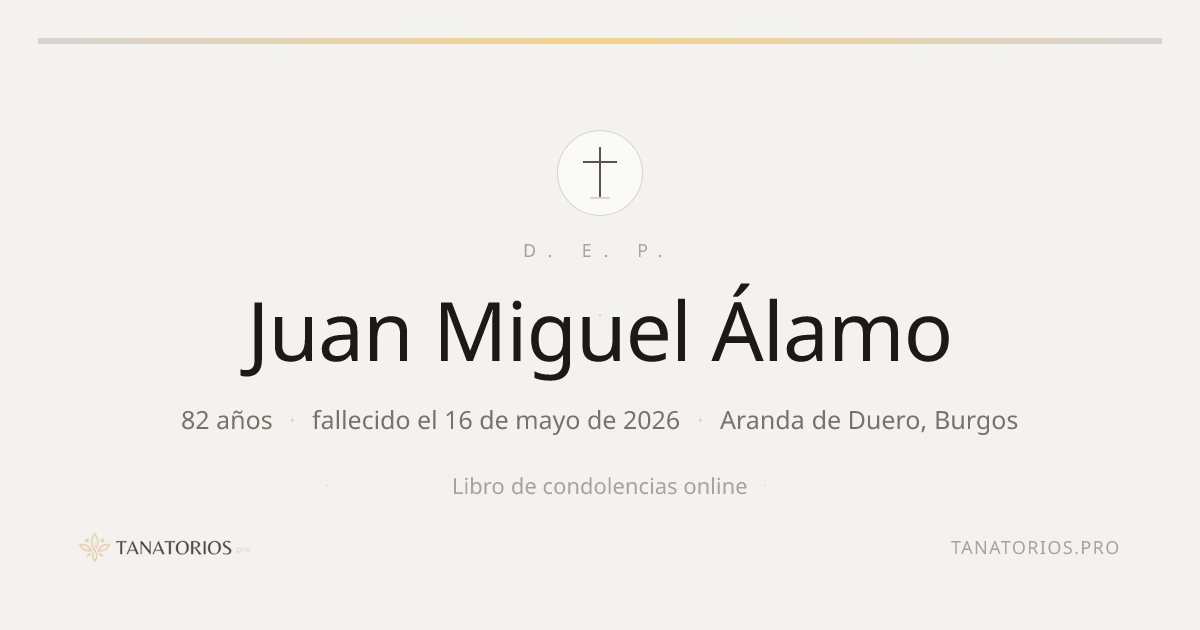 Memorial de Juan Miguel Álamo