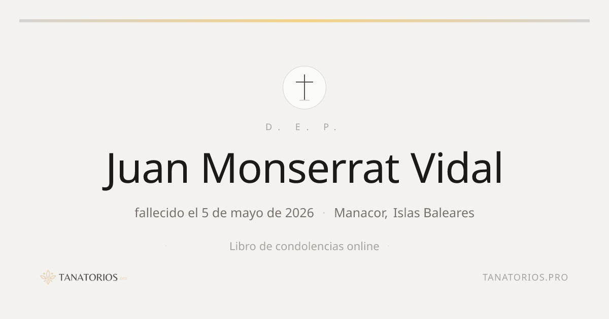 Memorial de Juan Monserrat Vidal