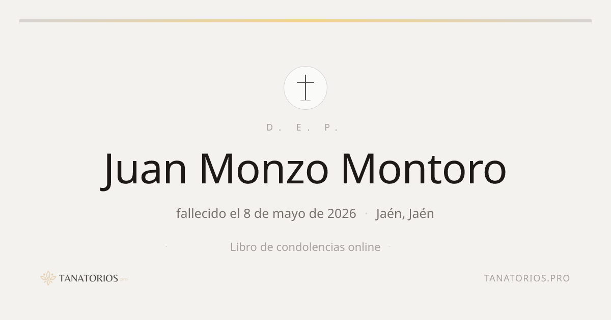 Memorial de Juan Monzo Montoro