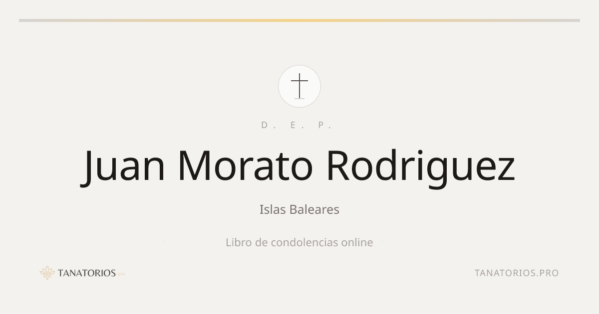 Memorial de Juan Morato Rodriguez