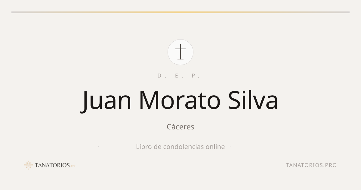 Memorial de Juan Morato Silva