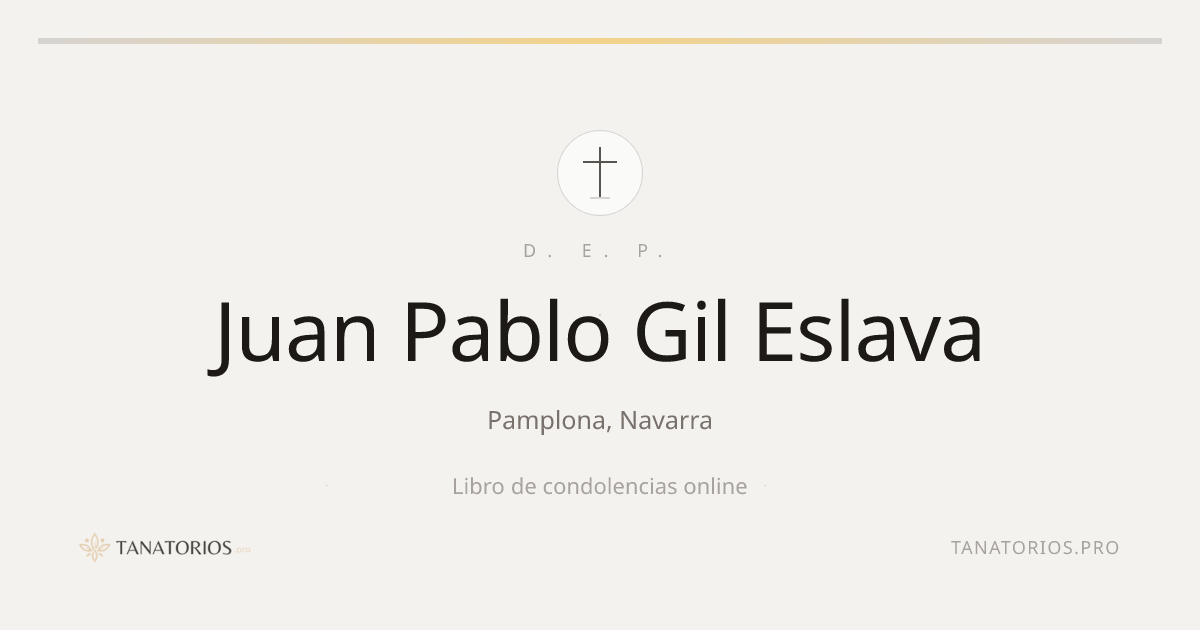 Memorial de Juan Pablo Gil Eslava