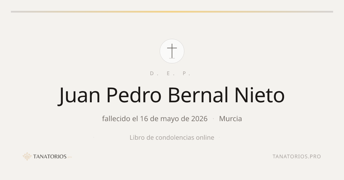 Memorial de Juan Pedro Bernal Nieto