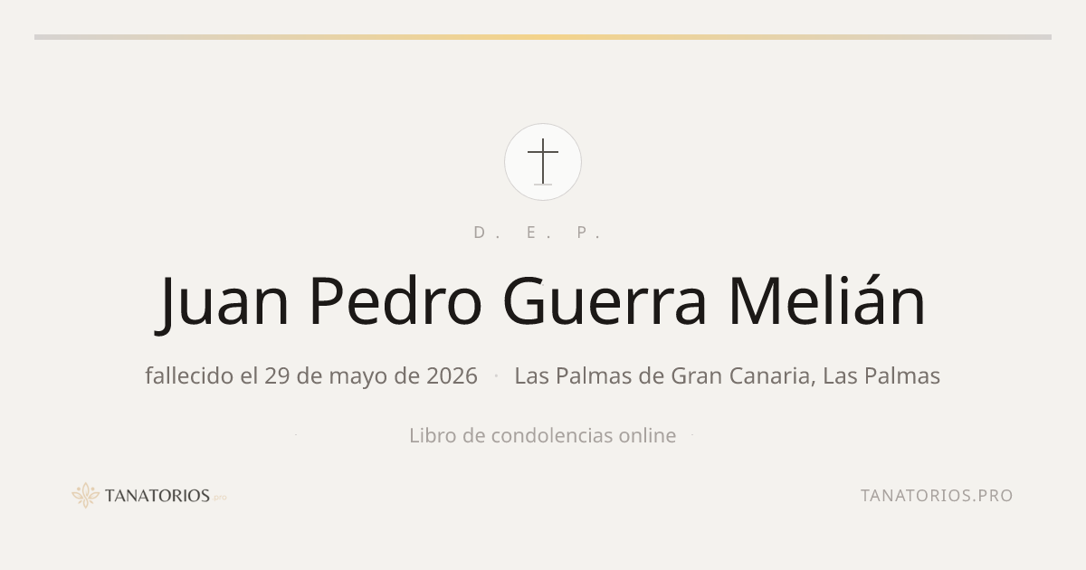 Memorial de Juan Pedro Guerra Melián