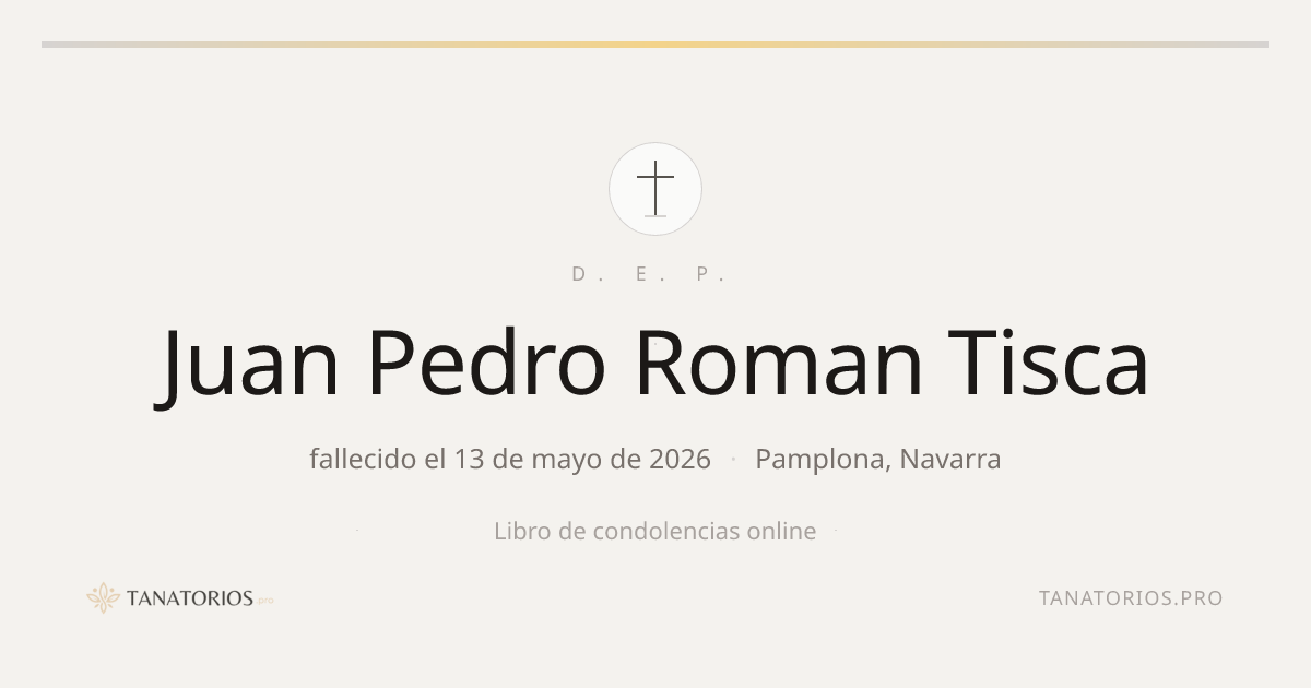 Memorial de Juan Pedro Roman Tisca