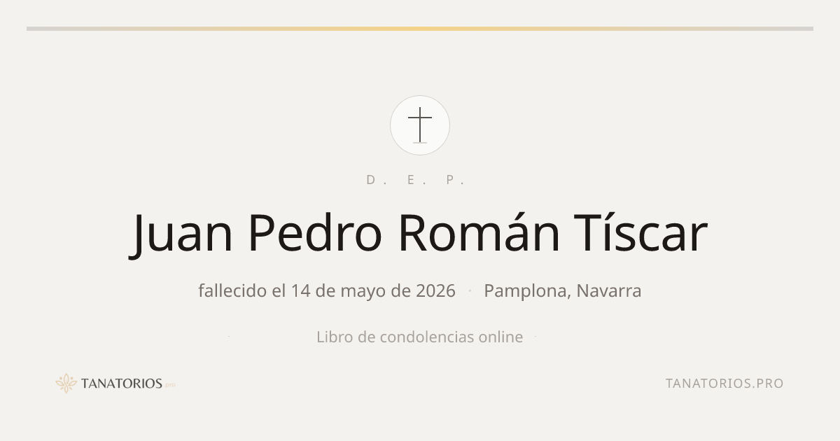 Memorial de Juan Pedro Román Tíscar