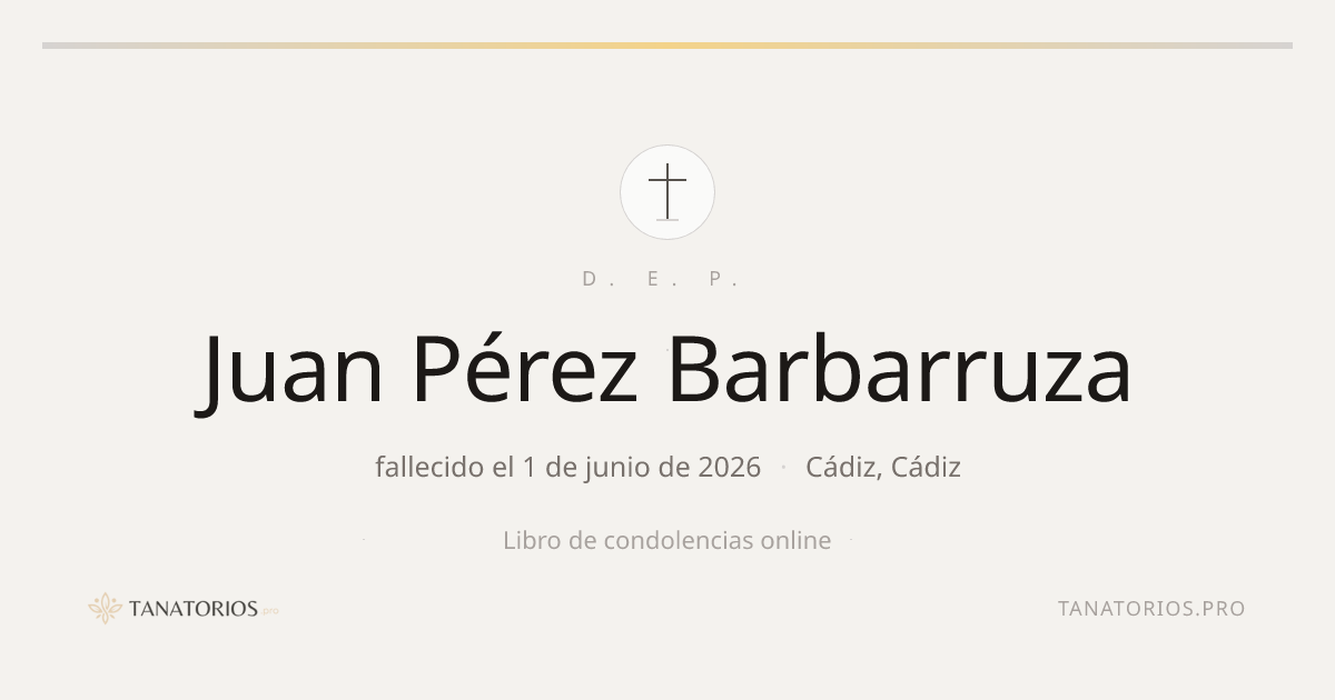 Memorial de Juan Pérez Barbarruza